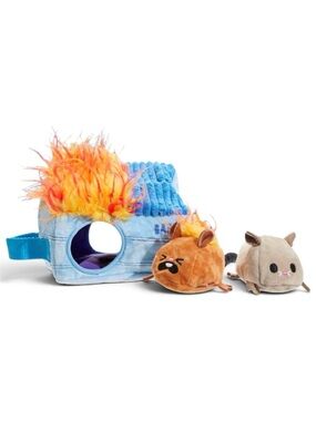 Bark Hide n' Squeak Dumpster Fire Plush Toy M/L